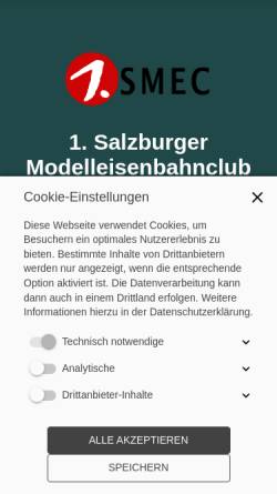 Vorschau der mobilen Webseite www.smec.at, Erster Salzburger Modell Eisenbahn Club