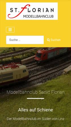 Vorschau der mobilen Webseite www.mbc-st-florian.at, Modellbahnclub St.Florian