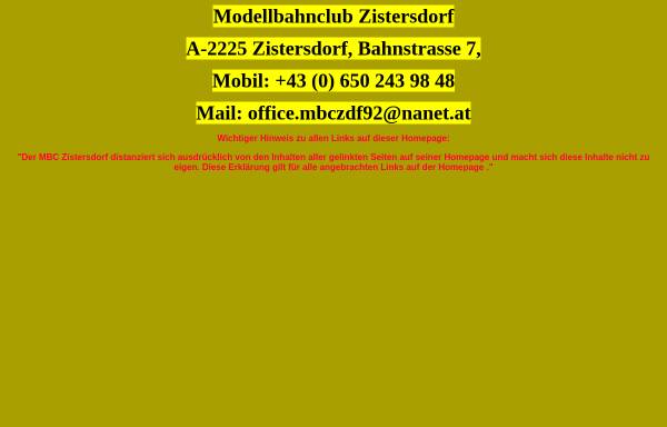 Vorschau von members.nanet.at, Modellbahnclub Zistersdorf