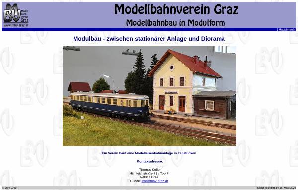 Vorschau von www.mbv-graz.at, Modellbahnverein Graz