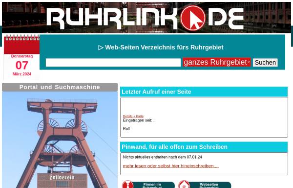 Vorschau von www.ruhrlink.de, Ruhrlink.de