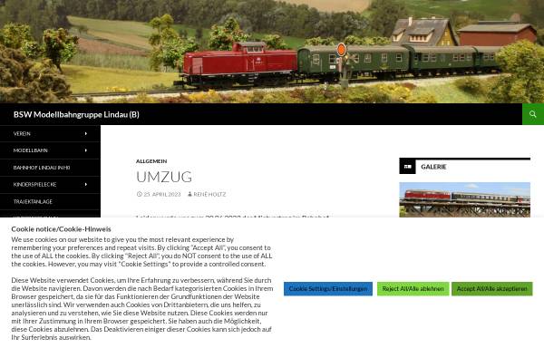 Vorschau von www.mbg-lindau.de, BSW Modellbahngruppe Lindau
