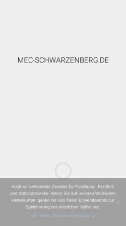 Vorschau der mobilen Webseite www.mec-schwarzenberg.de, MEC-Schwarzenberg e.V.