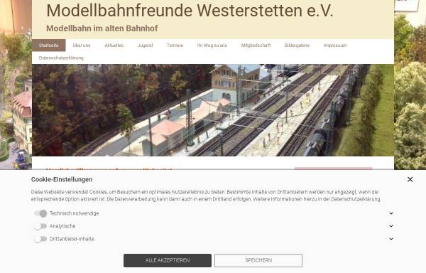 Vorschau von www.modellbahn-westerstetten.de, Modellbahnfreunde Westerstetten e.V.