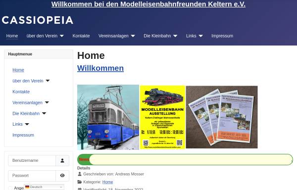 Vorschau von www.modelleisenbahnfreunde-keltern.com, Modelleisenbahnfreunde Keltern e.V.