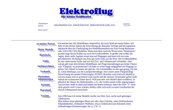 Vorschau von www.bnhof.de, Elektroflug für kleine Geldbeutel