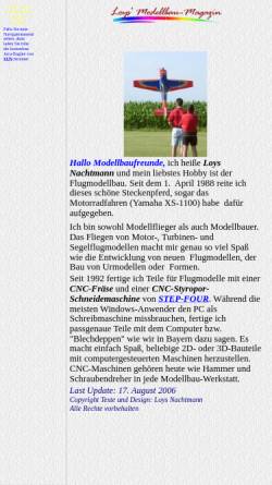 Vorschau der mobilen Webseite www.loys-nachtmann.de, Loys' Modellflug-Magazin