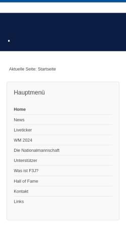 Vorschau der mobilen Webseite www.f3j.de, Team Germany F3J
