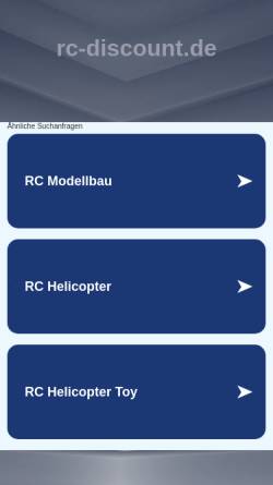 Vorschau der mobilen Webseite www.rc-discount.de, RC-Discount, Guido Büscher
