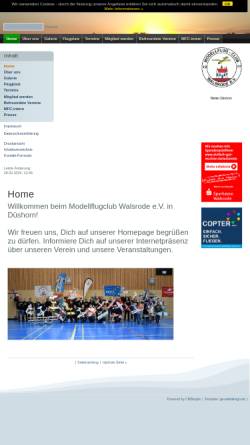 Vorschau der mobilen Webseite mfc-walsrode.de, Modellflugclub Walsrode e.V.