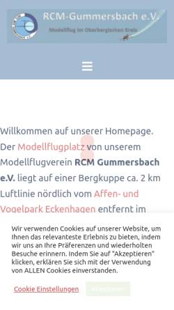 Vorschau der mobilen Webseite www.rcm-gummersbach.de, RC Modellclub Gummersbach e.V