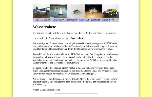 Vorschau von www.harald-sattler.de, Wasserrakete