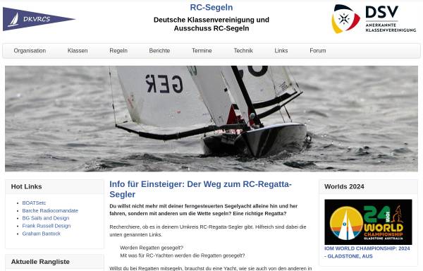 Vorschau von www.dsv-modellsegeln.de, RC-Segeln im DSV