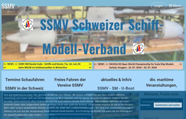 Vorschau von ssmv.ch, Schweizer Schiffs-Modell Verband