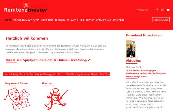 Vorschau von www.renitenztheater.de, Renitenztheater Stuttgart