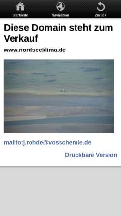 Vorschau der mobilen Webseite www.nordseeklima.de, Gästehaus Hansen