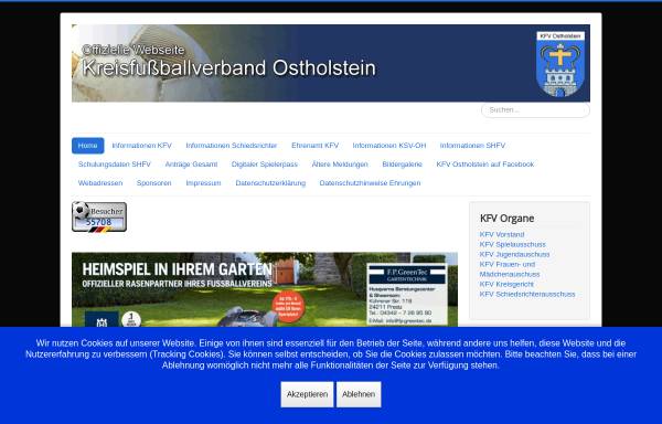 Vorschau von www.kfv-ostholstein.net, Kreisfussballverband Ostholstein