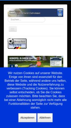 Vorschau der mobilen Webseite www.kfv-ostholstein.net, Kreisfussballverband Ostholstein
