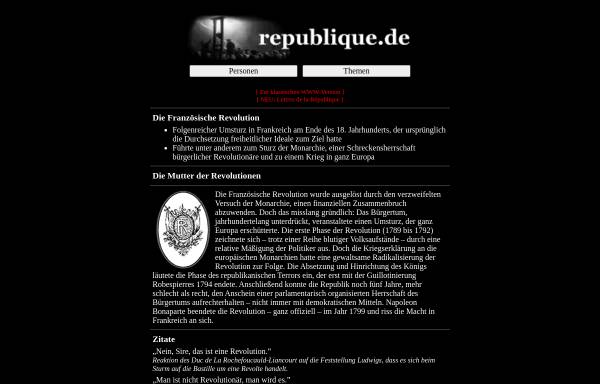 Vorschau von www.republique.de, Die Französische Revolution