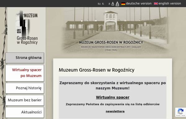 Vorschau von www.gross-rosen.pl, KZ-Gedenkstätte und Museum Gross-Rosen