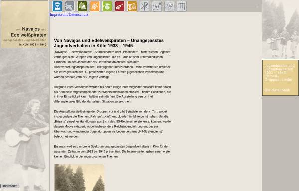 Vorschau von www.museenkoeln.de, Von Navajos und Edelweisspiraten | Unangepasstes Jugendverhalten in Köln 1933-1945