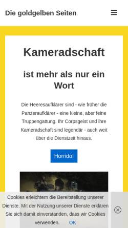 Vorschau der mobilen Webseite www.pzaufkl.de, Aufklärungssysteme
