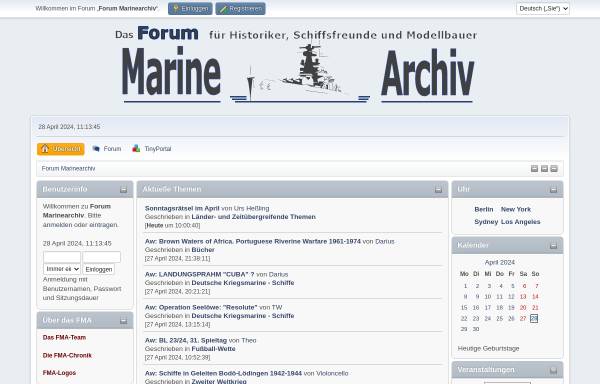 Vorschau von forum-marinearchiv.de, Forum Marinearchiv