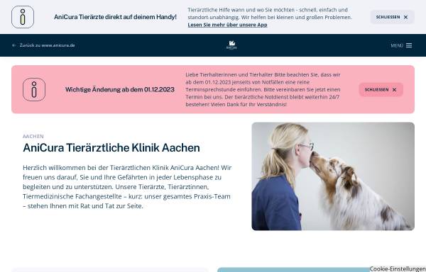 Vorschau von www.tierklinik-aachen.de, Tierklinik Dr. Staudacher