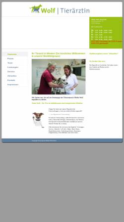 Vorschau der mobilen Webseite www.tierarzt-minden.de, Meike Wolf, Tierarztpraxis