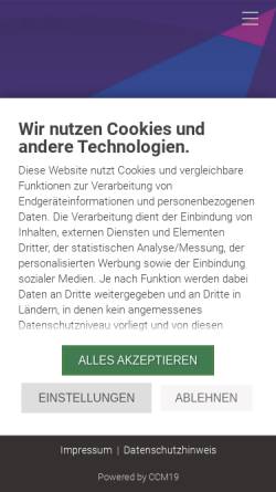 Vorschau der mobilen Webseite www.iuf.de, Information und Form