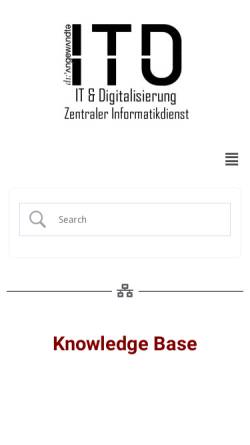 Vorschau der mobilen Webseite zid.uni-ak.ac.at, Zentraler Informatikdienst (ZID)