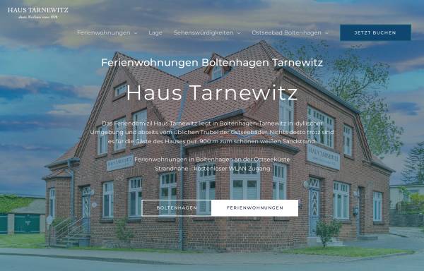 Vorschau von www.haus-tarnewitz.de, Ferienwohnungen Haus Tarnewitz