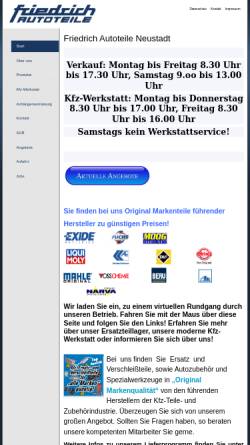 Vorschau der mobilen Webseite www.friedrich-autoteile.de, Friedrich Autoteile