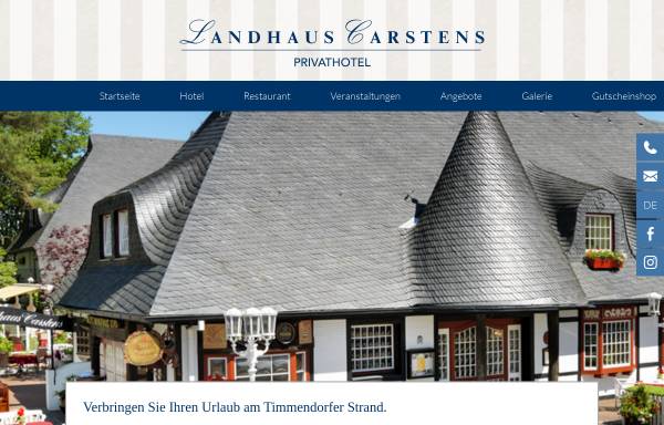 Vorschau von www.landhauscarstens.de, Landhaus Carstens