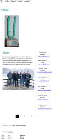 Vorschau der mobilen Webseite www.vlink.ch, Agu-Team Lungern