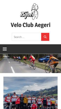 Vorschau der mobilen Webseite www.velo-club-aegeri.ch, VC Aegeri
