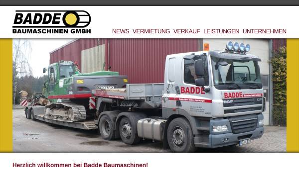 Vorschau von www.baumaschinen-badde.de, Baumaschinen Badde