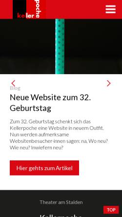 Vorschau der mobilen Webseite www.kellerpoche.ch, Fribourg - Kellerpoche