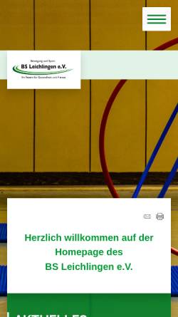 Vorschau der mobilen Webseite www.bs-leichlingen.de, BS Leichlingen e.V.