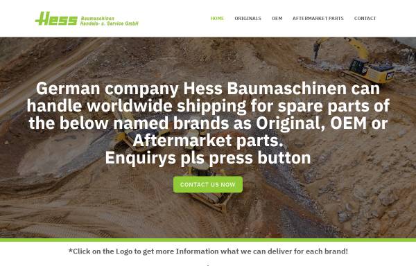 Vorschau von www.hess-baumaschinen.de, Hess GmbH Baumaschinen