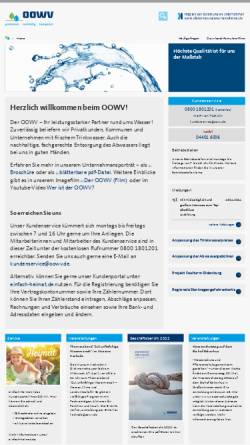 Vorschau der mobilen Webseite www.oowv.de, OOWV Oldenburgisch-Ostfriesische Wasserverband - Körperschaft des öffentlichen Rechts