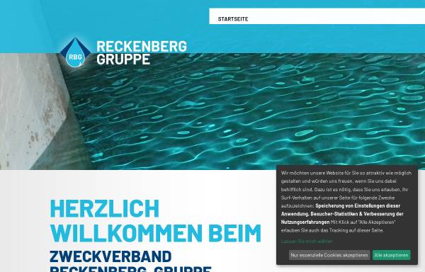 Vorschau von www.reckenberg-gruppe.de, Zweckverband zur Wasserversorgung der Reckenberg-Gruppe (RBG)