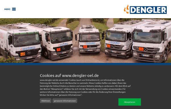Vorschau von www.dengler-oel.de, Dengler Mineralöle GmbH