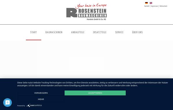 Vorschau von www.rosenstein.eu, Rosenstein Baumaschinen