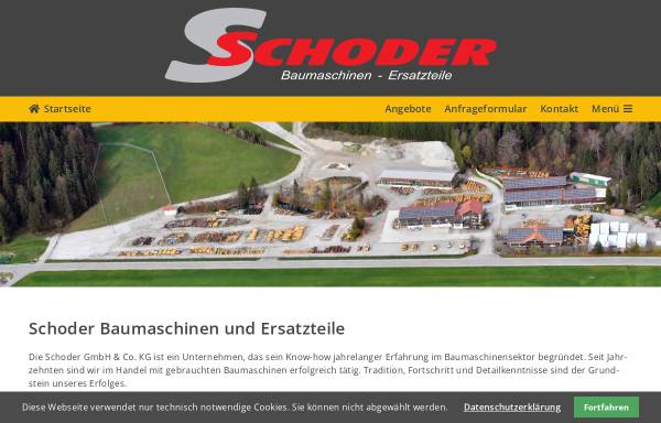 Vorschau von www.schoder-baumaschinen.de, Schoder GmbH & Co. KG
