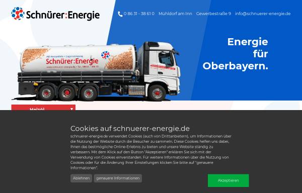 Vorschau von www.schnuerer-energie.de, Schnürer & Fees, Inh. Gisela Schnürer-Kendlinger