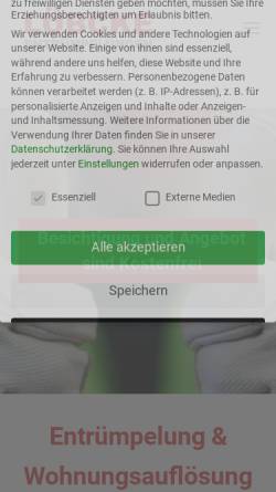 Vorschau der mobilen Webseite entruempelungen-muenchen.de, Lübcke Entrümpelungen
