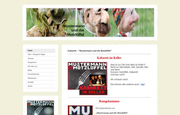 Vorschau von www.motzloeffel.de, Mustermann und die Motzlöffel