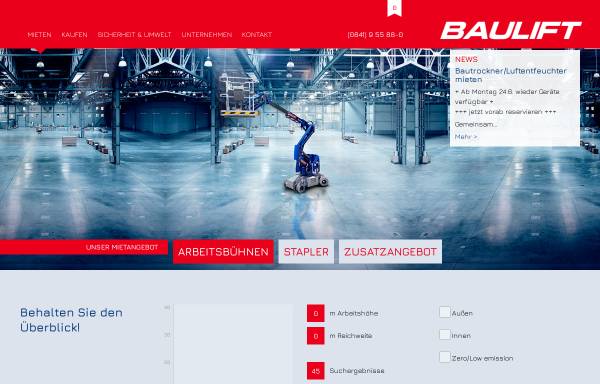 Vorschau von www.baulift.com, Baulift GmbH & Co. KG