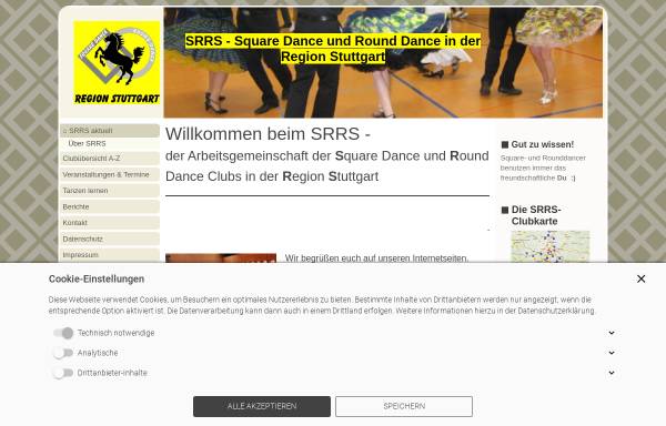 Vorschau von www.srrs.de, Square Dance, Round Dance und Clogging Clubs in der Region